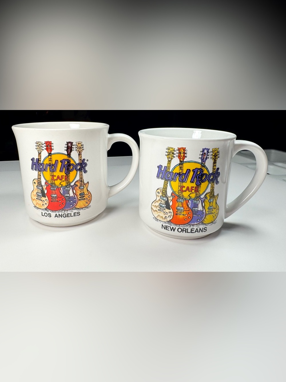 Vintage Hard Rock Cafe Los Angeles And New Orleans Save The Planet Mugs Korea EC